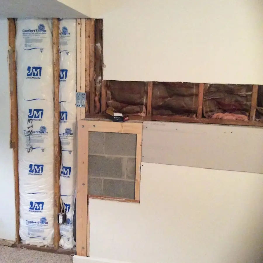 Wall insulation replacement during Odor Removal & Deodorization in Laurel